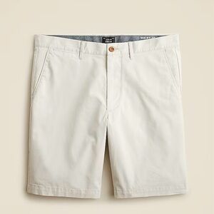 JCrew Men’s 9” Stretch Chino Light Khaki Tan Shorts NWT